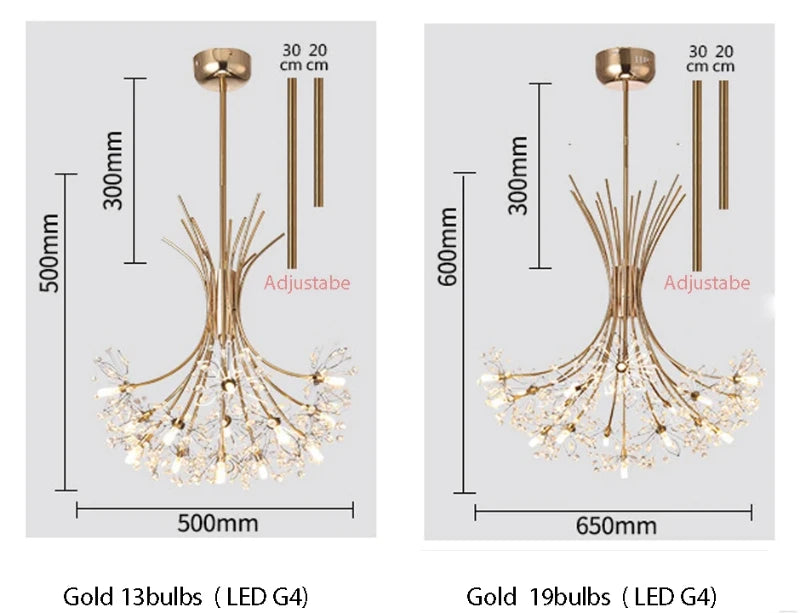 Modern Luxury Crystal Pendant Light