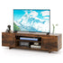 Media Storage Compartments in Modern Entertainment Unit