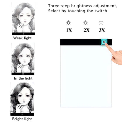 A3/A4/A5 Dimmable LED Drawing Copy Pad Board