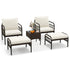 easy-to-assemble rattan garden set