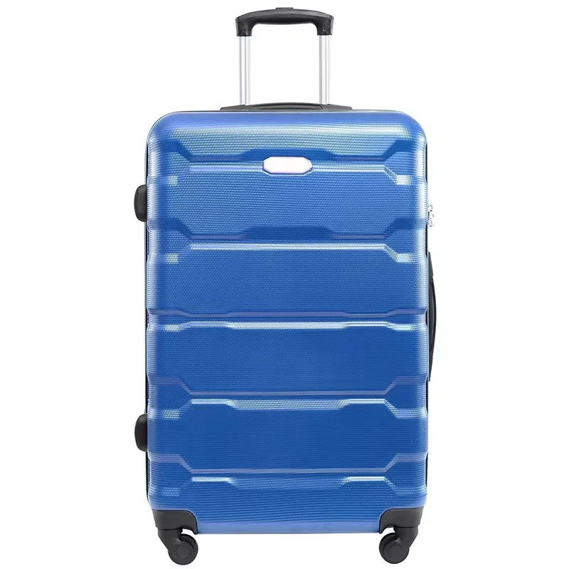 2025 lightweight 4-piece luggage set in ABS+PC material with spinner wheels.