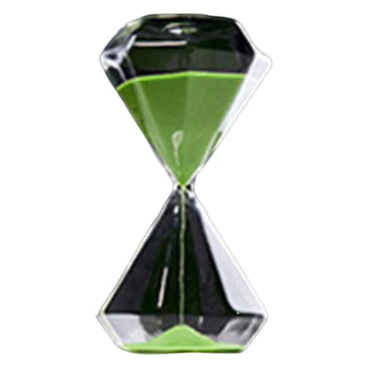 Transparent Diamond Hourglass – 5/15/30 Minute Decorative Timer