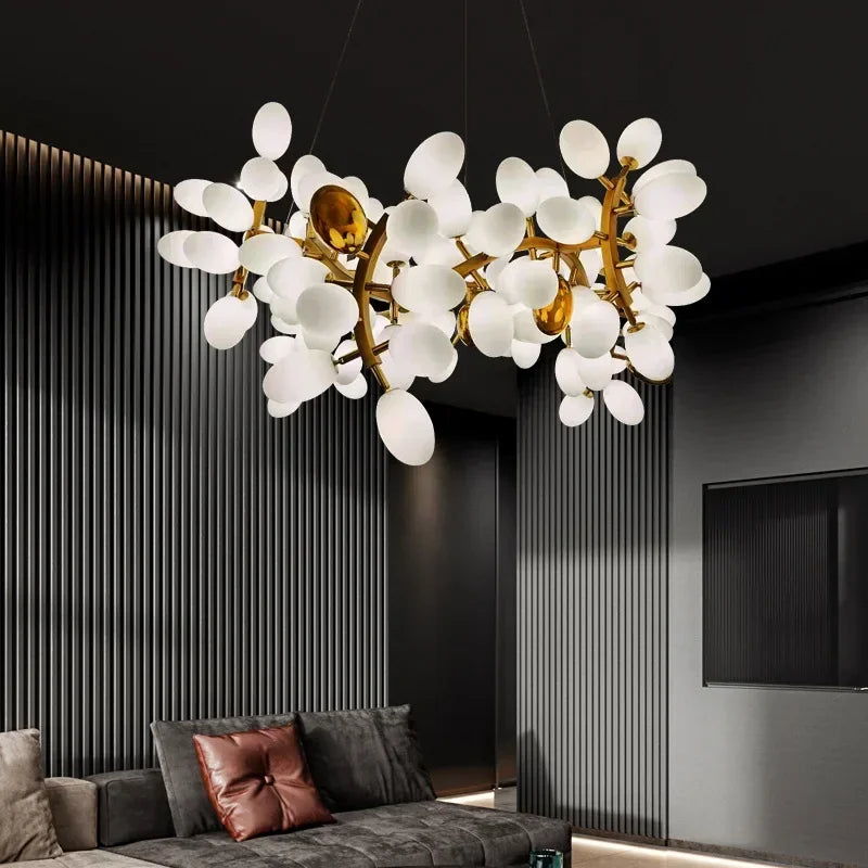 Modern Luxury Gold LED Chandelier