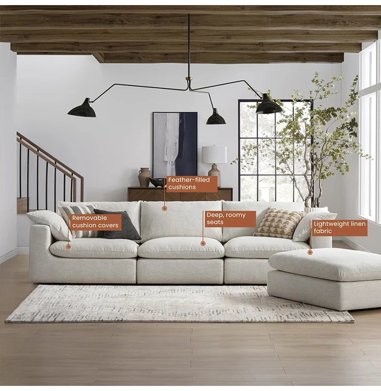 Indulge in Cloud-Like Comfort with Our Wide Sitting Sofa