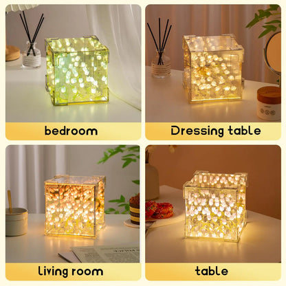Romantic tulip night light gift box and packaging