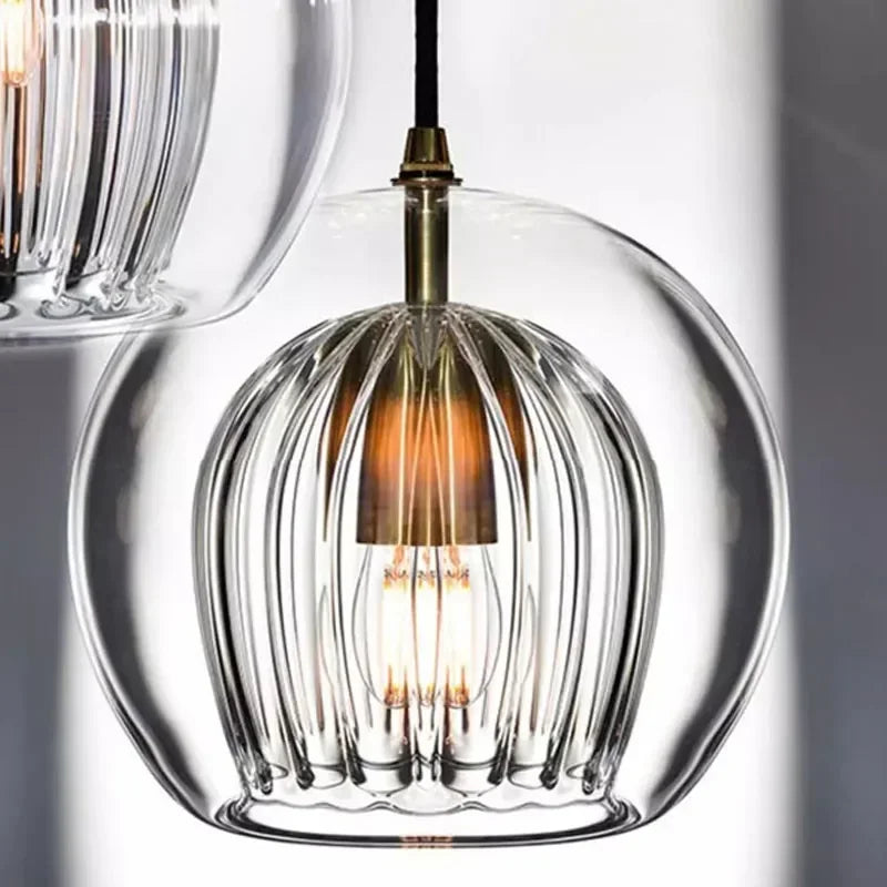 Modern Creative Glass Pendant Lights Modern Suspension Restaurant Chandelier for Living Dining Room Kitchen Bedside Hanging Lamp