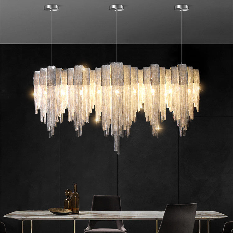 Experience The Epitome of Luxury With Our Exquisite Luxury Tassel Chandelier. - In home decor