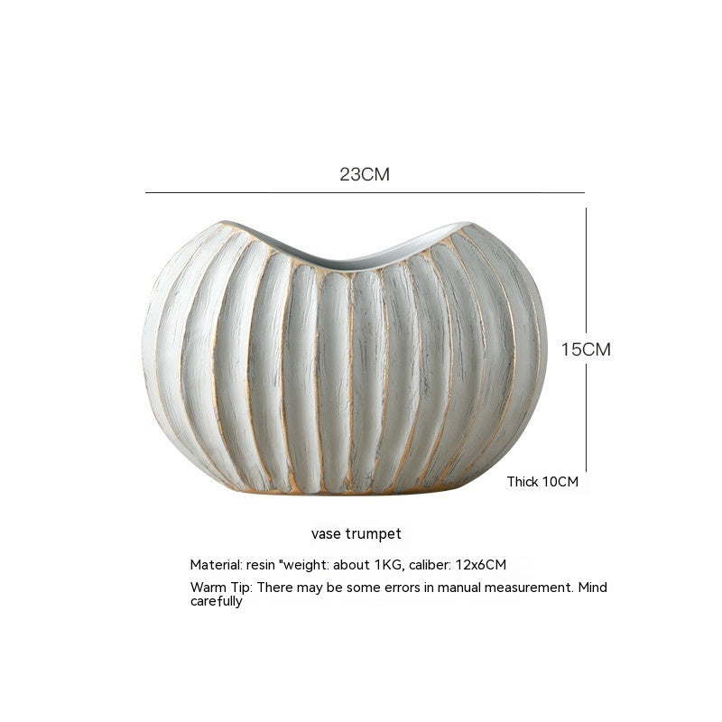 Embrace Scandinavian Simplicity with Nordic White Ceramic Vase - In home decor