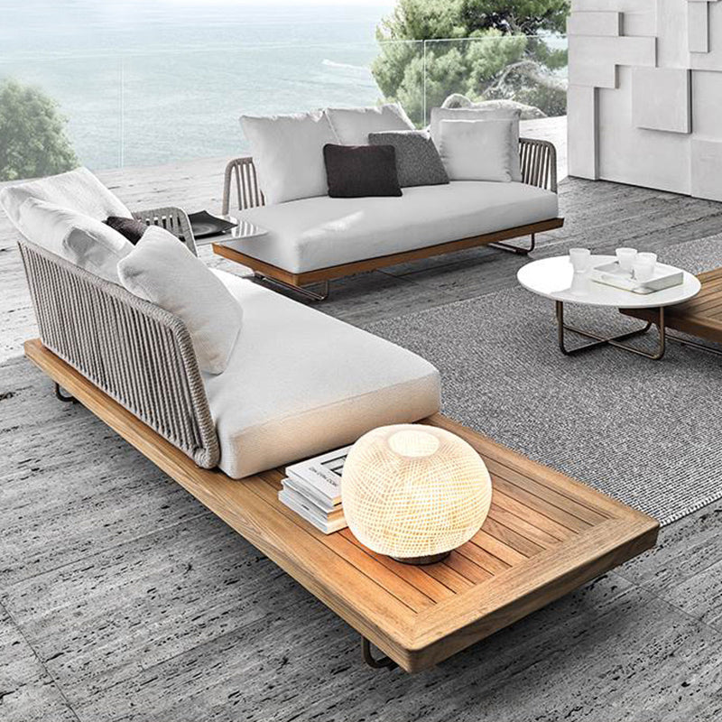 Transform Your Patio into a Relaxation Oasis with the Outdoor Teak Sofa - In home decor
