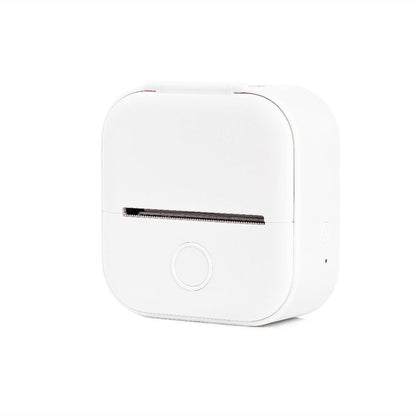 White electronic device with a black component on a white background