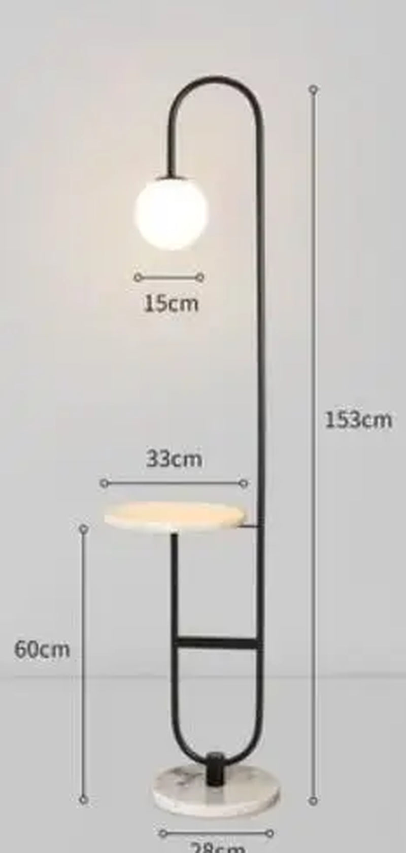 Nordic Glass LED Standing Lamp Bedroom Hotel Room Tea Table Floor Lamps Home Decor Creative Modern Simple Living Room Floor Lamp