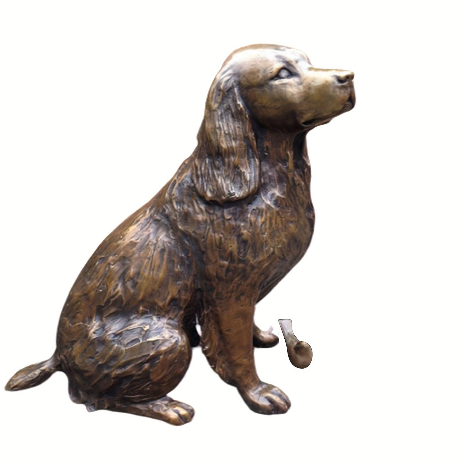 Timeless bronze dog sculpture for pet enthusiasts.