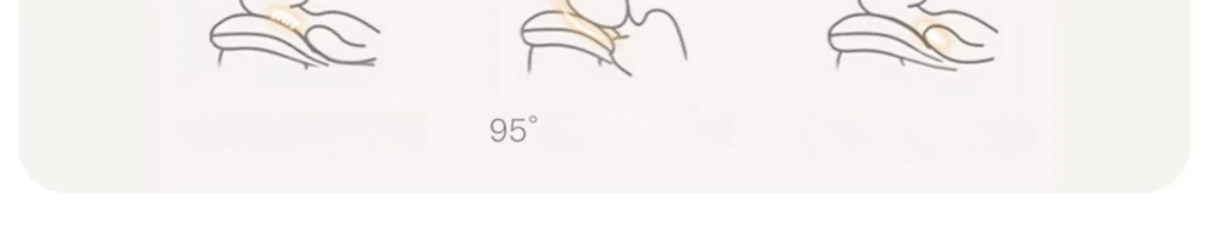 Three stylized hands with a &