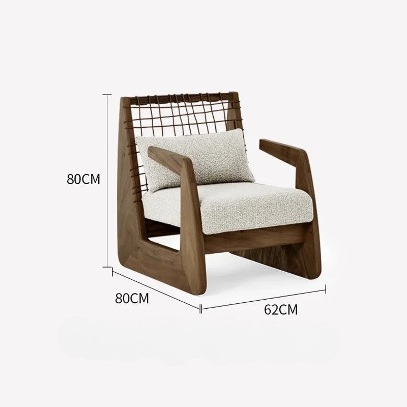 Wabi Still wind Wooden Accent Chair – Modern Tranquillity in Every Curve