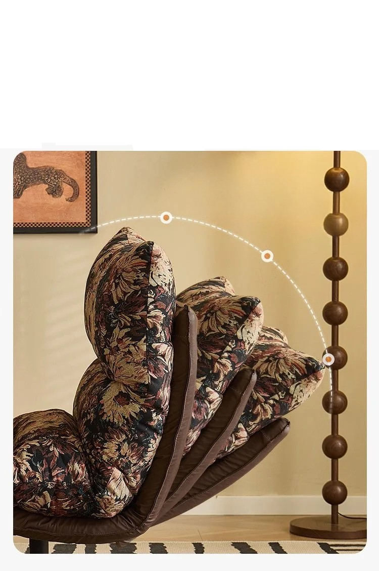 Swivel Lounge Chair – Ergonomic Modern Throne in Cotton &amp; Linen Fabric